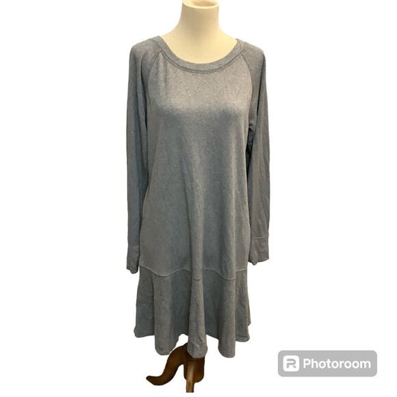 Cabi grey flash dance sweater tiered long sleeve sweatshirt dress Small Preloved - Picture 1 of 4
